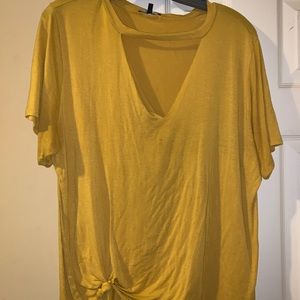 Golden yellow shirt